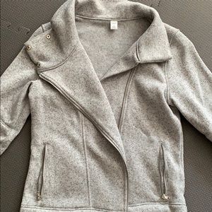 Old Navy moto style fleece zippered jacket